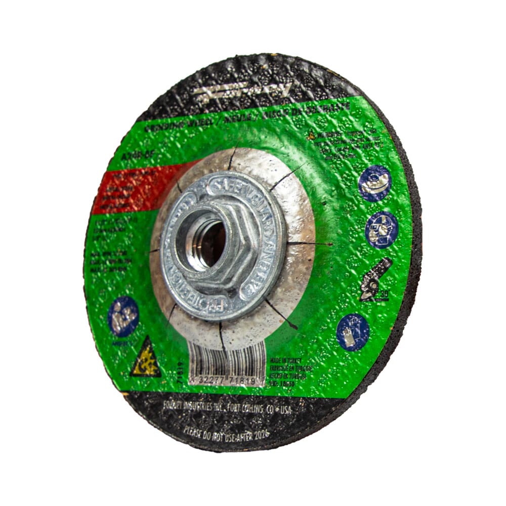 Grinding Wheel, Metal, Type 27 (Depressed Center), 4-1/2 in x 1/4 in x
